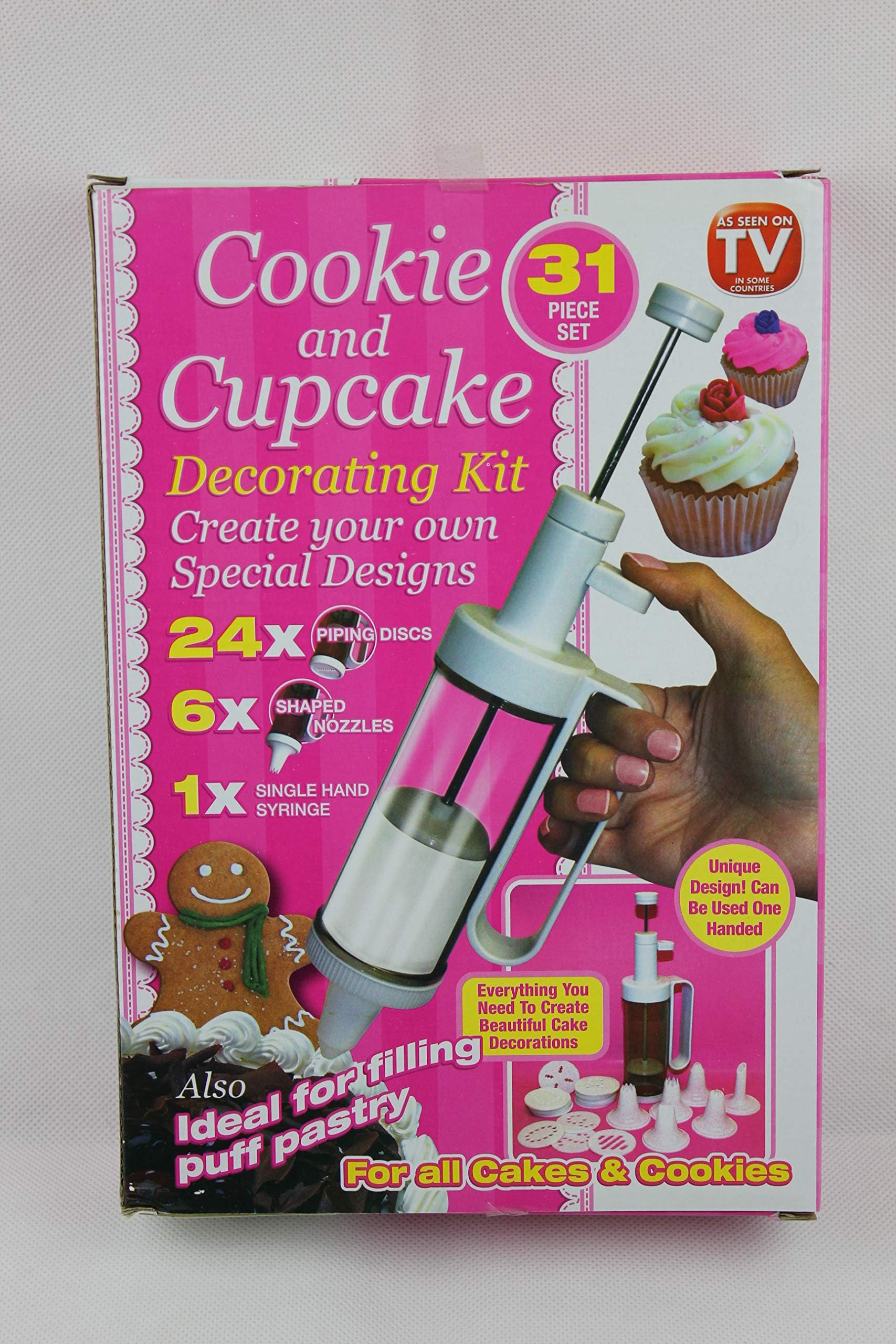 PMS 31 PC COOKIE/CAKE DECORATING SET IN PVC CTD BOX/36PC FSD