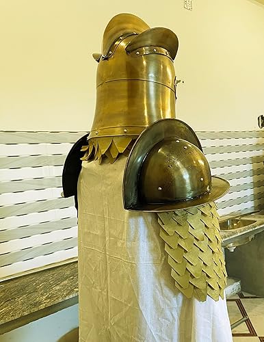 Miniatura 9 de 15th Century Battle LARP Warrior Kingsguard Traje de armadura de medio cuerpo, medio traje de caballero, maravilloso regalo para amantes de la Edad