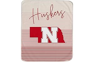 Nebraska Cornhuskers Stripe Blanket