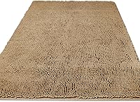 Vista 150 de Yeaban Juego de alfombras de baño verde manzana 2 piezas (20" x 32" y 17" x 24"), tapetes de baño de felpilla gruesa Alfombras de baño absorbentes