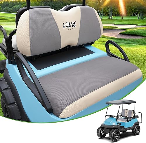 10L0L Fundas de asiento de carrito de golf, perfectas para Yamaha Club Car Precedent, cojín de asiento delantero original, material de tela
