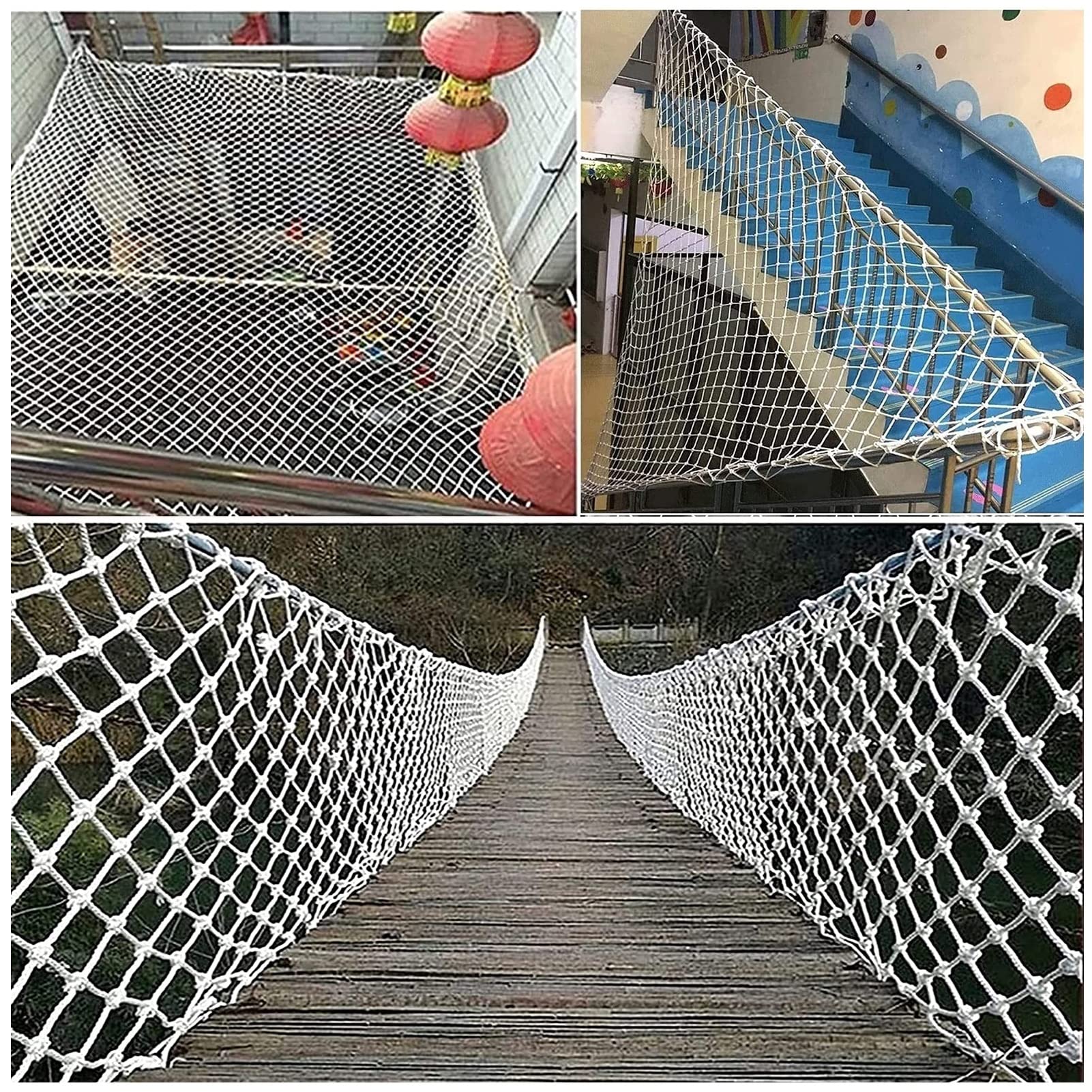 Filet de sécurité extérieur pour l'escalade des enfants - Filet de protection 2 x 8 m avec maille de 5 cm - Idéal pour jouer et grimper dans le jardin - Durable et sûr