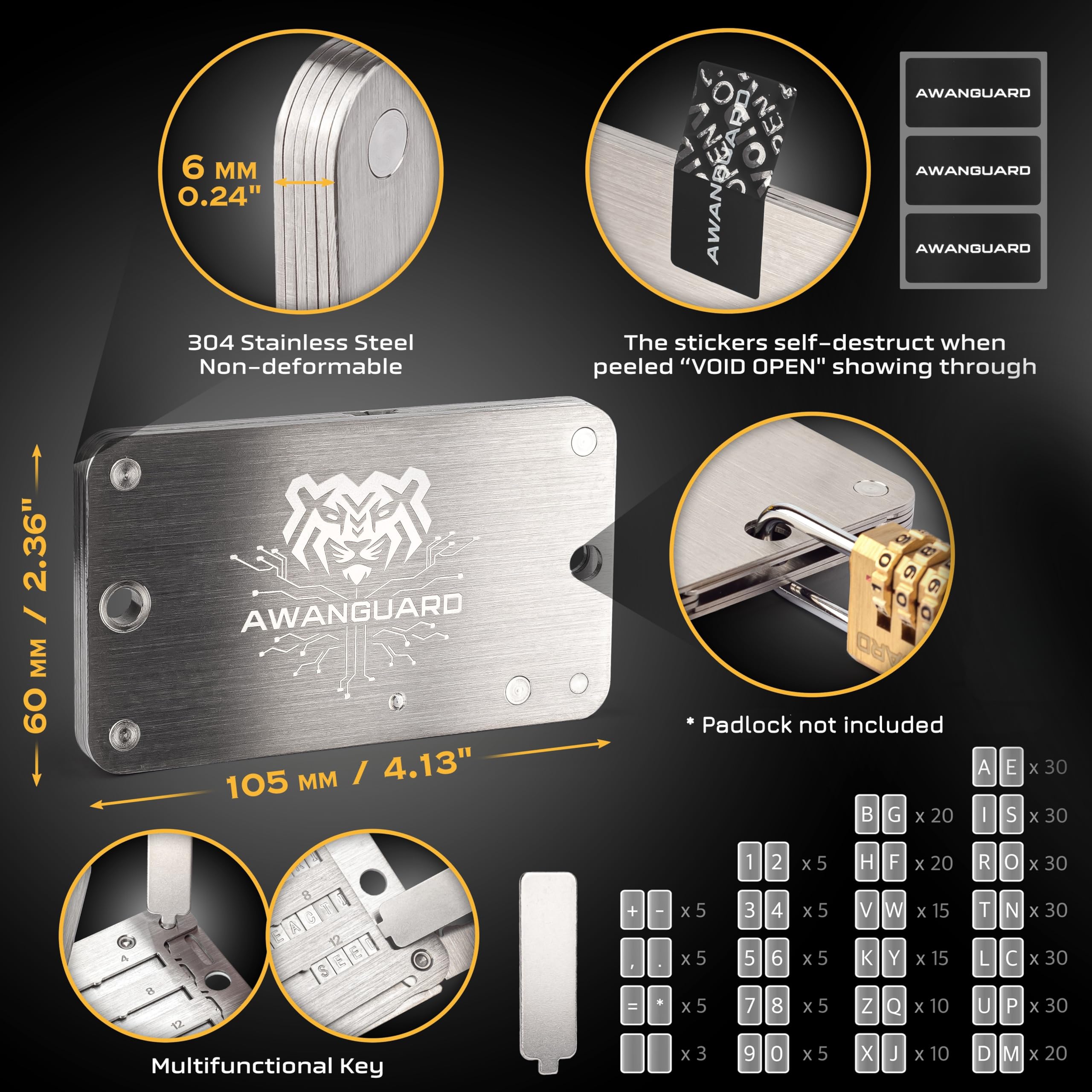 Premiere Basic Bitcoin Steel Wallet 24 Seed Phrase Recovery Key Backup Metallplatte Offline Crypto Cold Storage BIP 39