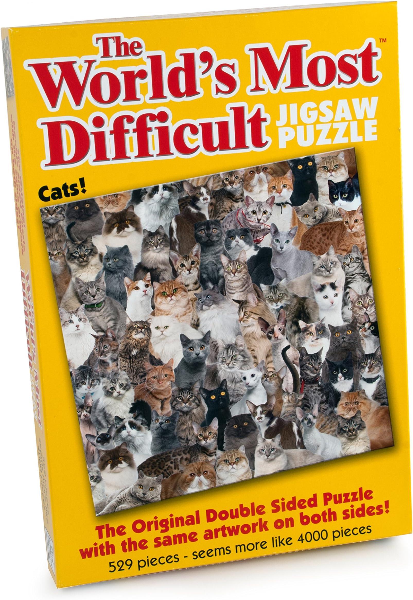 University Games Paul Lamond 5995'The World’s Most Difficult Jigsaws/Cats' Puzzle (529-Piece)