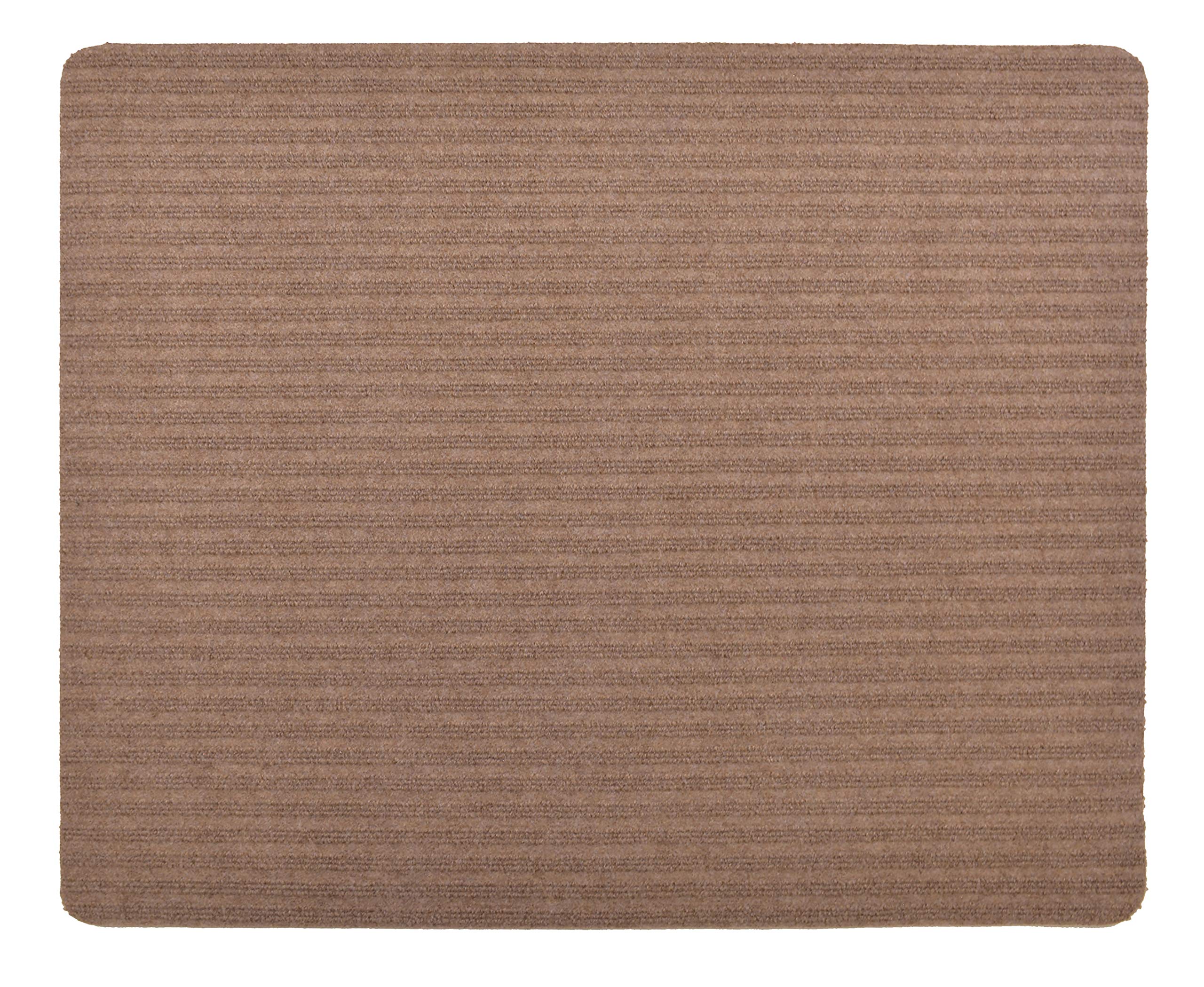 Stair Treads Collection Indoor Skid Slip Resistant Carpet Stair Tread Treads (Beige, Matching Mat 24 in x 30 in)