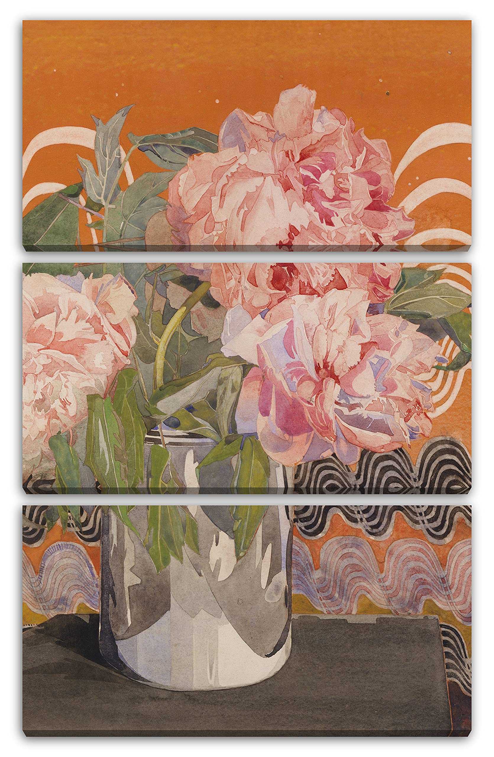 Canvas Print Charles Rennie Mackintosh - Peonies