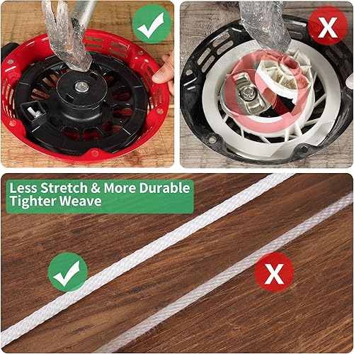 Miniatura 5 de JIAYAN Arrancador de retroceso GX270, arrancador de tracción GX240 con cable de tracción para GX270 9HP GX240 8HP Motor 28400-ZE2-W01ZN