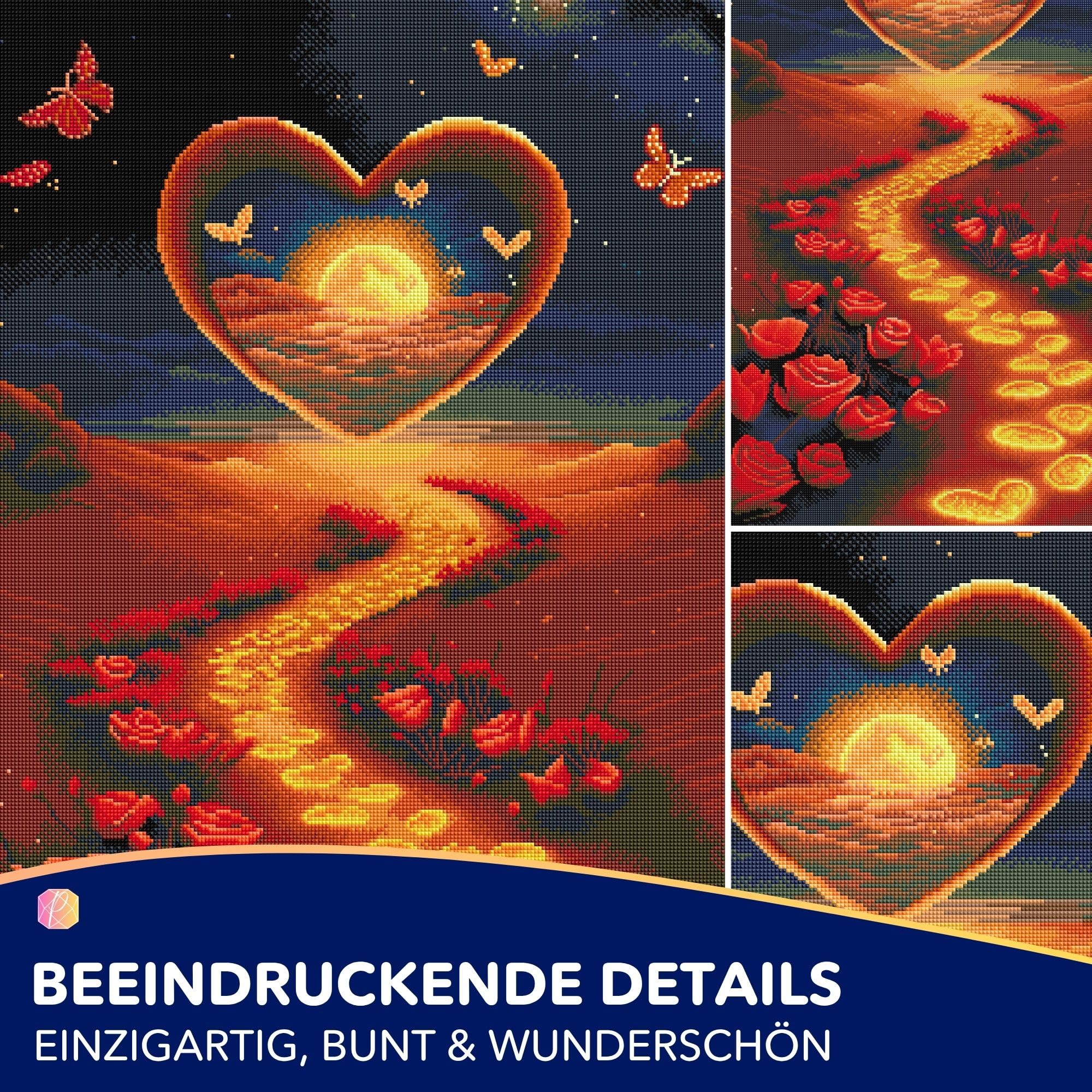Picmondoo Diamond Painting - 50x90cm - Weg der Liebe