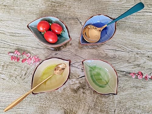 Miniatura 6 de Cuchara de café y descanso para barra de café, grietas de hielo, soporte para cucharas pequeñas de hojas para estación de café, cuchara de té con