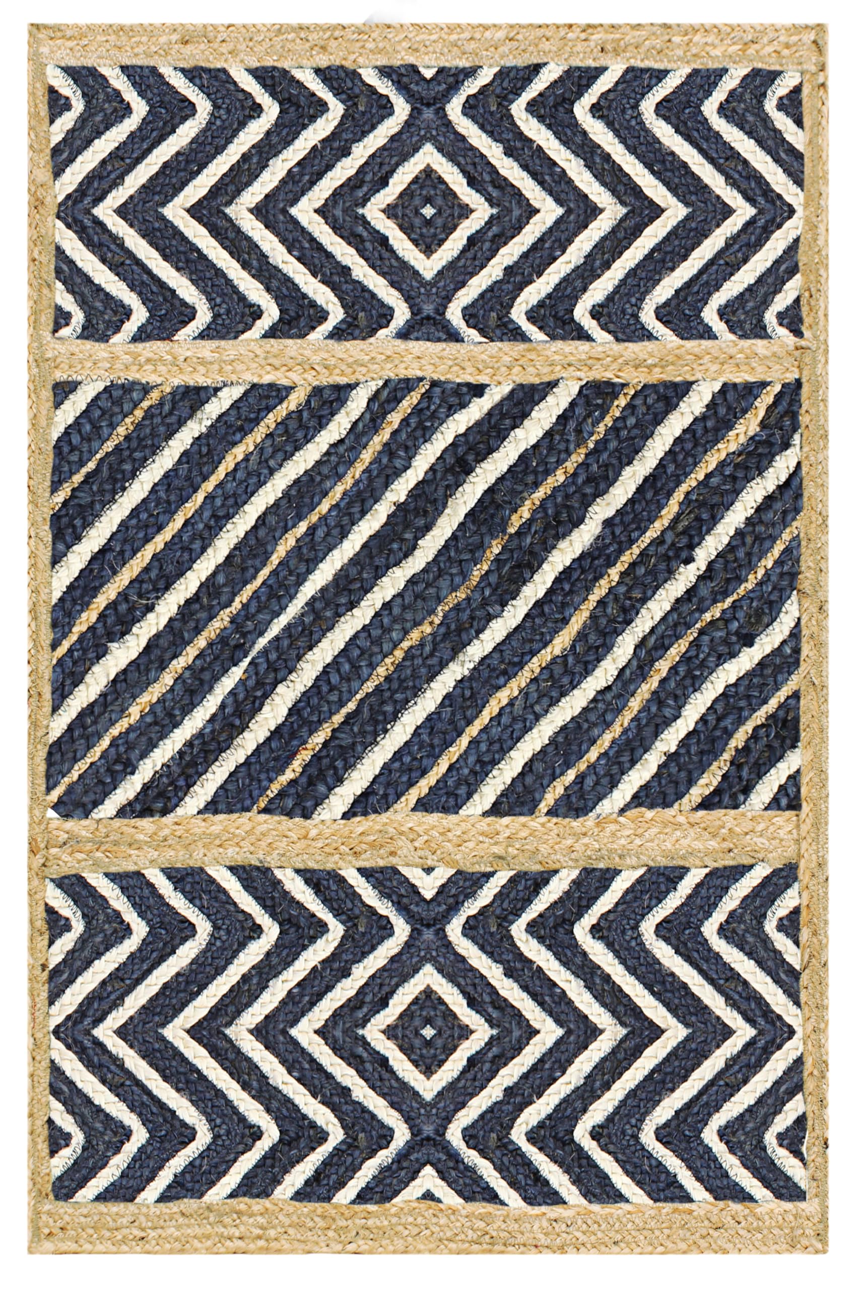 Tapis en jute bohème grand format pour sublimer la table à manger