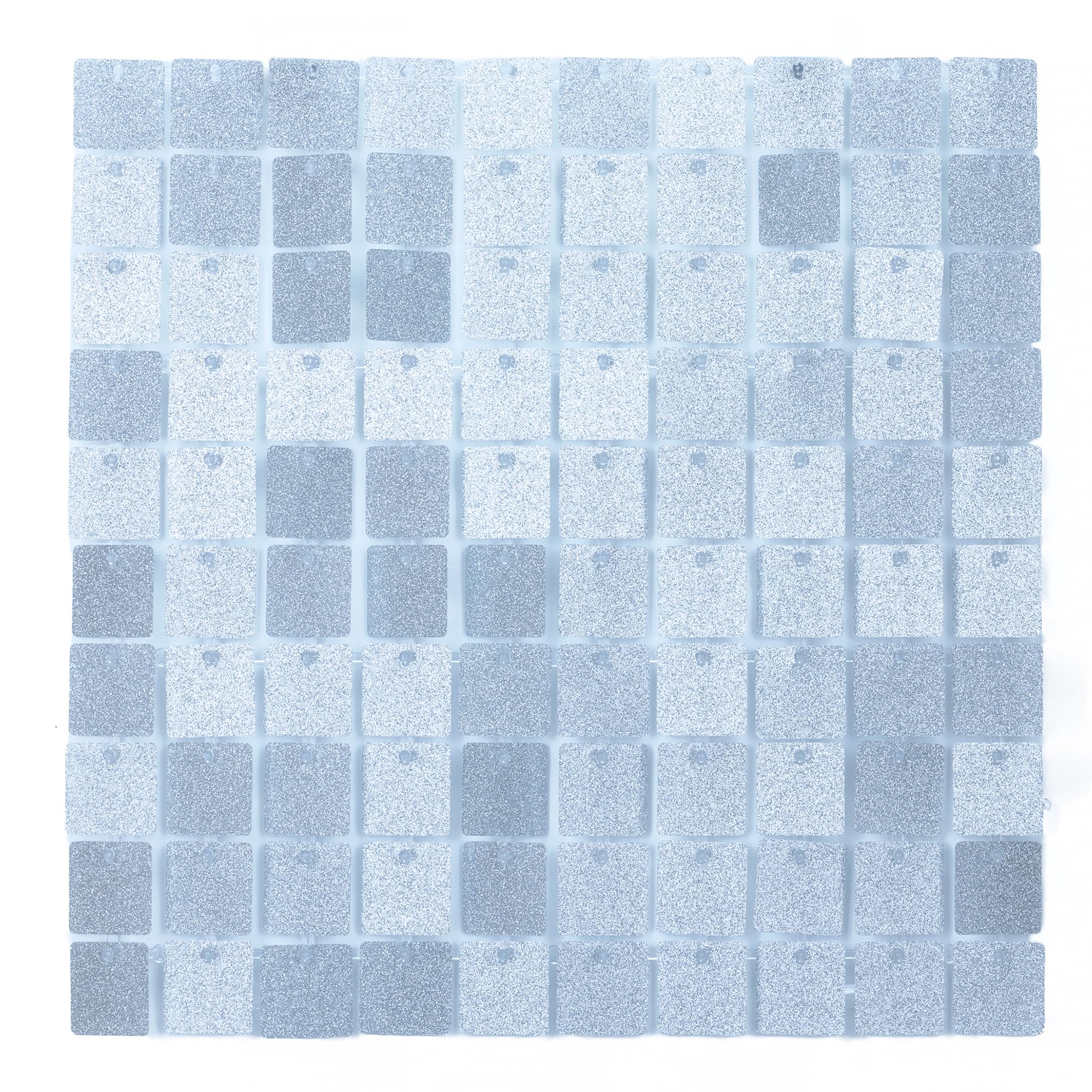 WedDecor lot de 12 toiles de fond murales argentées | Design scintillant carré pour fête