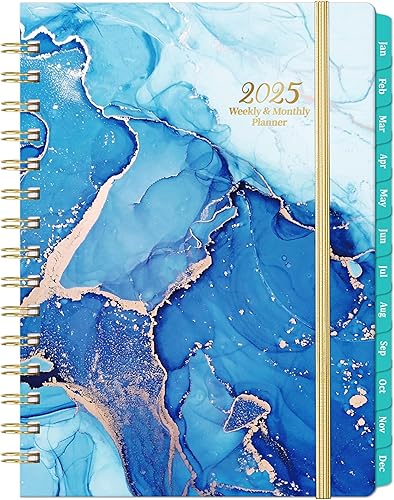 Agenda 2024-2025 - Agenda 2024-2025, 8.5 x 6.4 pulgadas, julio 2024 a junio 2025, agenda diaria, semanal y mensual 2024-2025 con cierre elástico
