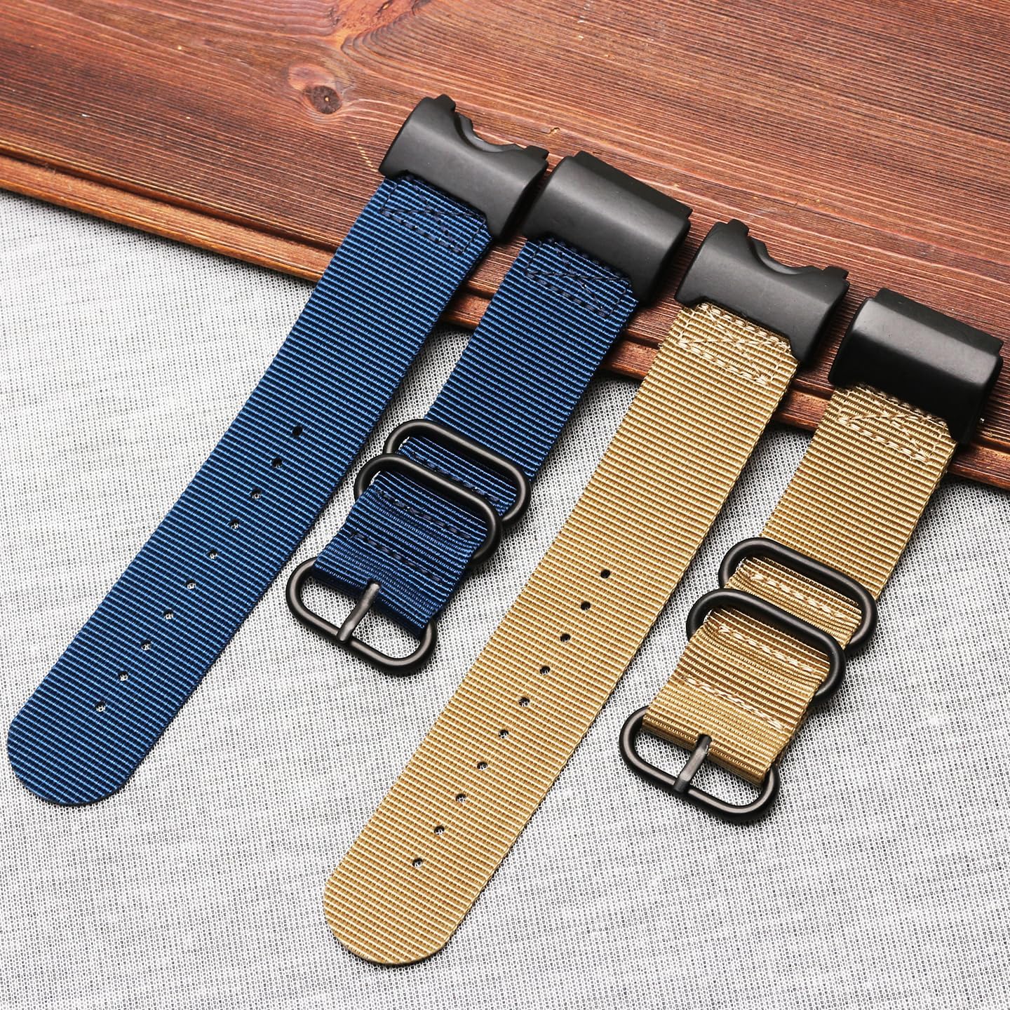 Nylon Watch Band Compatible with CASIO Mudmaster GWG-1000GB Replacement Strap