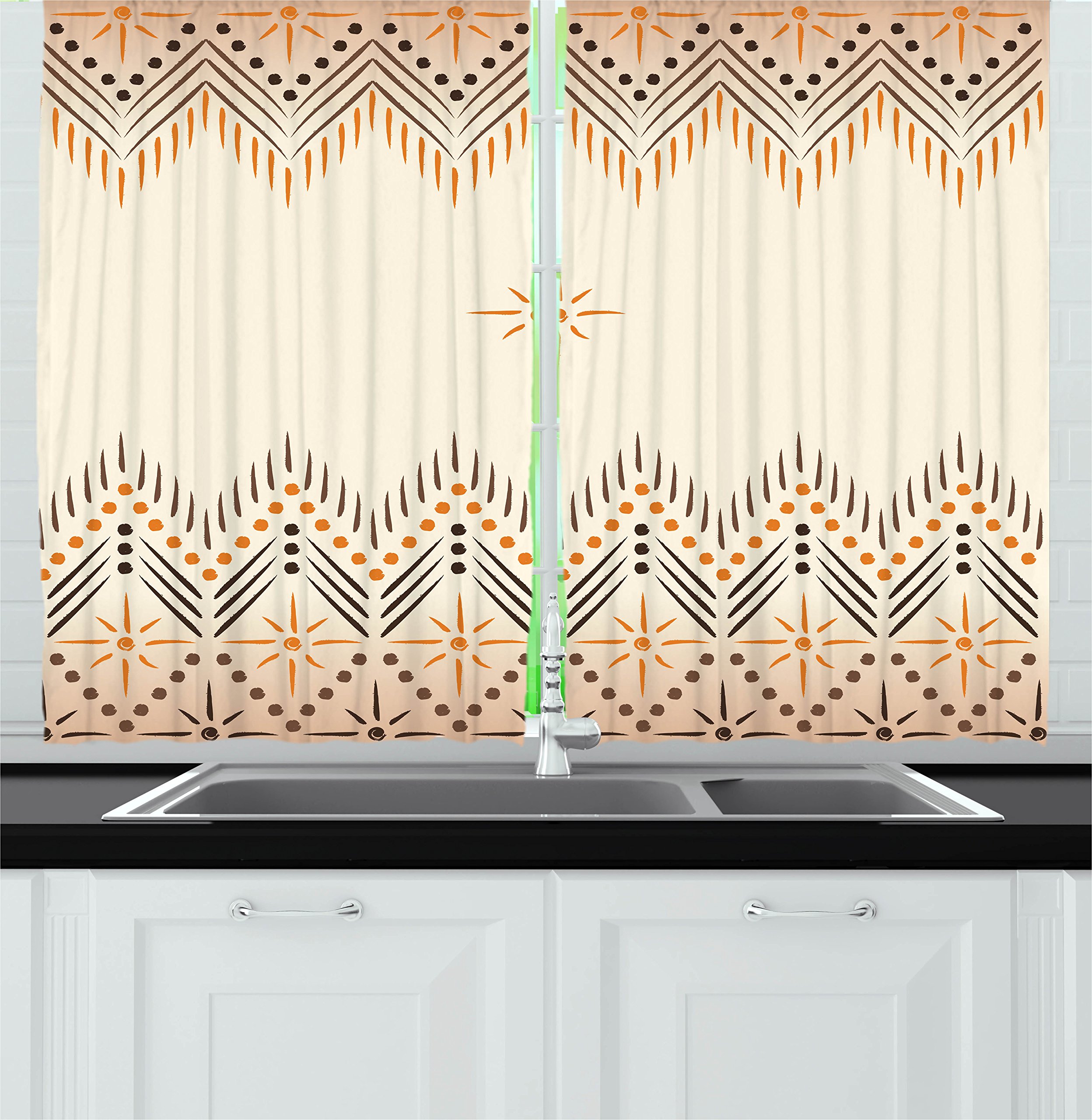 Peach Kitchen Curtains Curtains & Drapes 2023