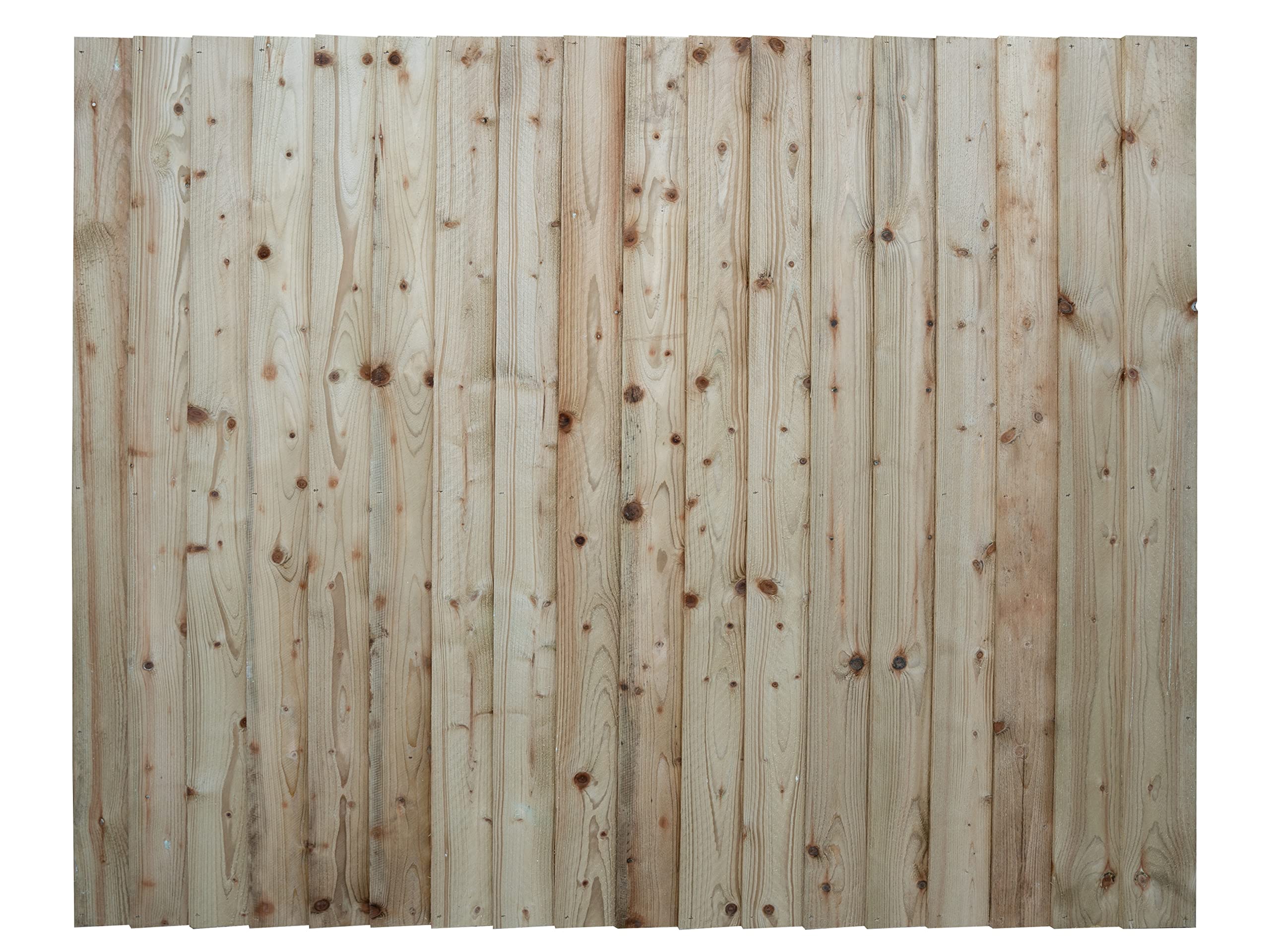 Arbor Garden Solutions Premium Closeboard Fence Panel, Heavy Duty Vertical Feather Edge, Pressure Treated Timber,1828mm Width, Multiple Heights Available (Natural (Light Green), 5ft)