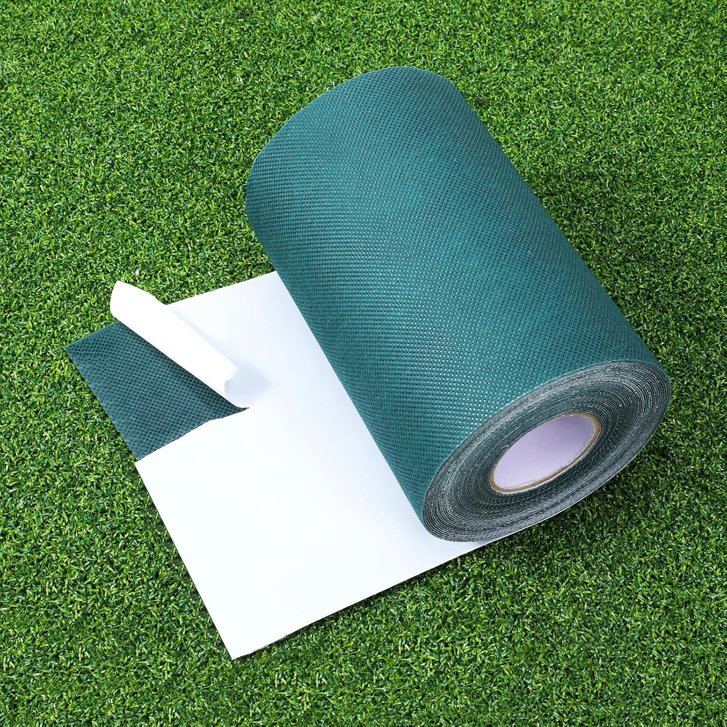 Artificial Turf Tape, 33 Ft x 6 Inch Heavy-Duty Self-Adhesive Fake Grass Seam Tape Outdoor Peel and Stick Waterproof Carpet Tapes Multi-Purpose Rug Connector for Synthetic Lawn Seamless Jointing