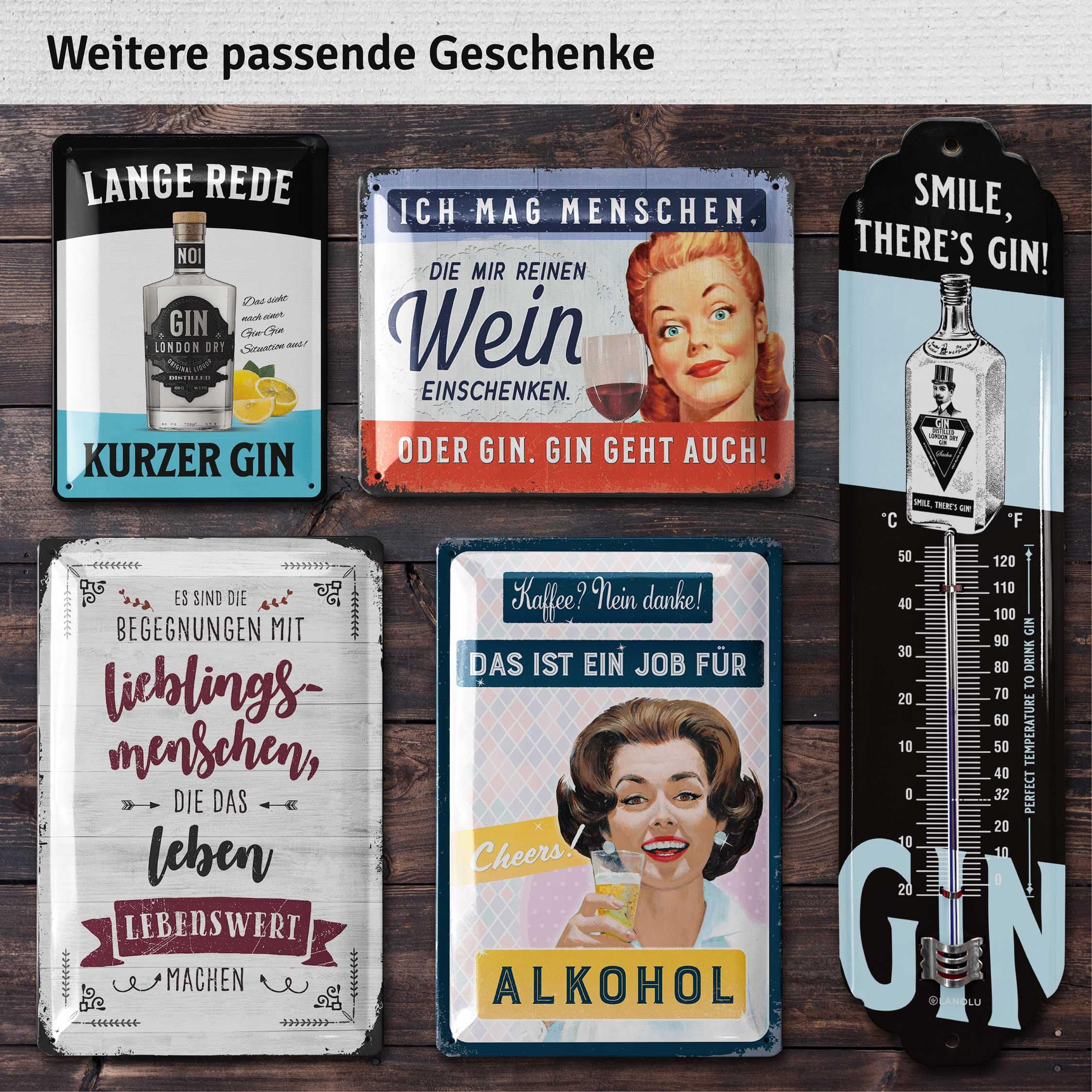 Retro Blechschild „Time For Wine“ – 20x30 Cm, Vintage-Design, Geschenkidee Für Weinliebhaber