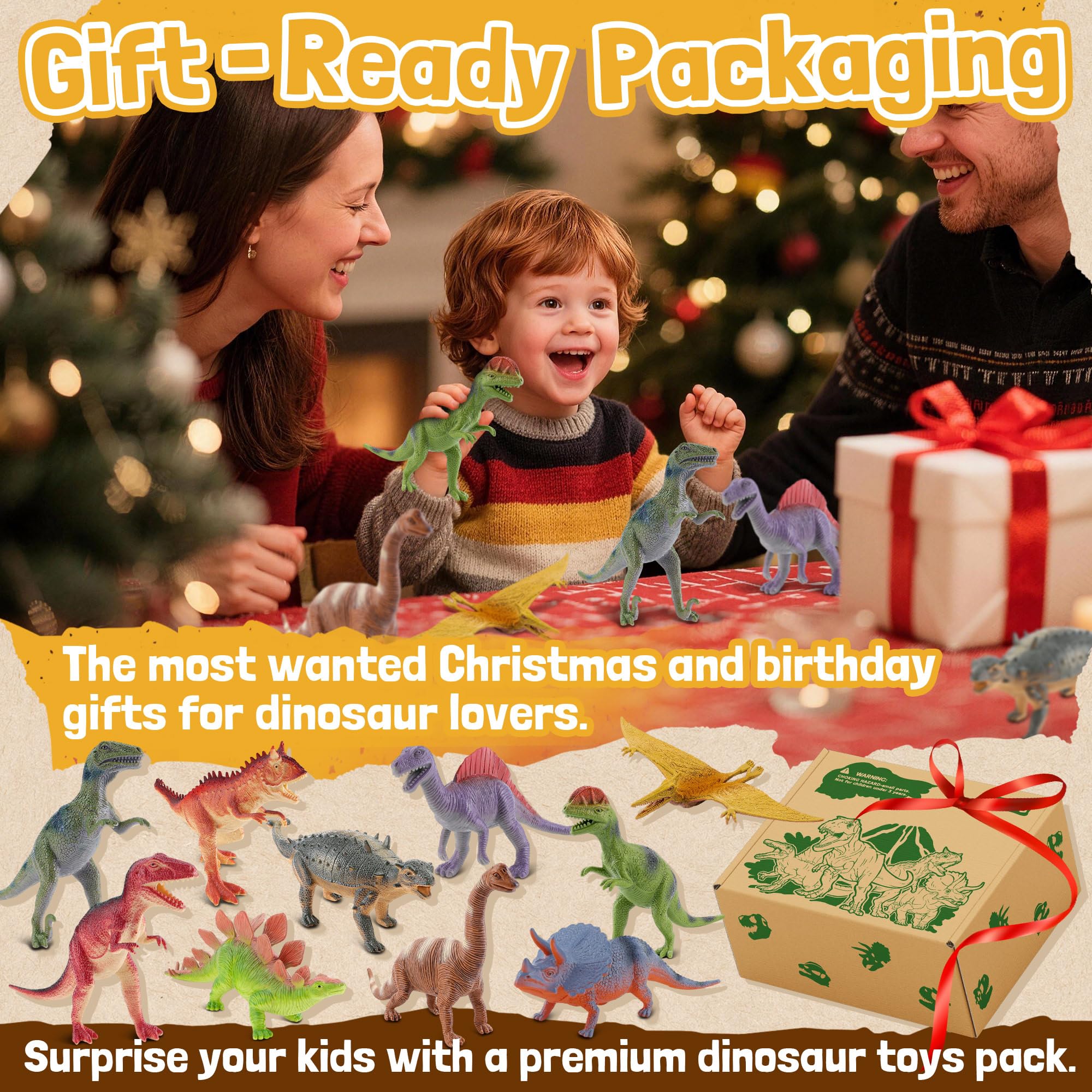 Big Dinosaur Toys for Kids - 10 Realistic Figures -8 Big Dinosaur Toys for Kids - 10 Realistic Figures -8