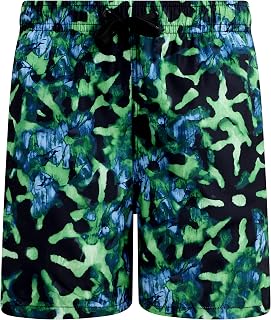 Kanu Surf Men's Standard Bellaire Swim Trunks (Regular & Extended Sizes), Hydro Black/Green, Small