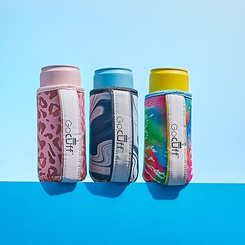 Miniatura 7 de GoCuff - Fundas para puños de latas regulares, aislantes reutilizables con asa neopreno con mangas aisladas para refrescos, bebidas energéticas,