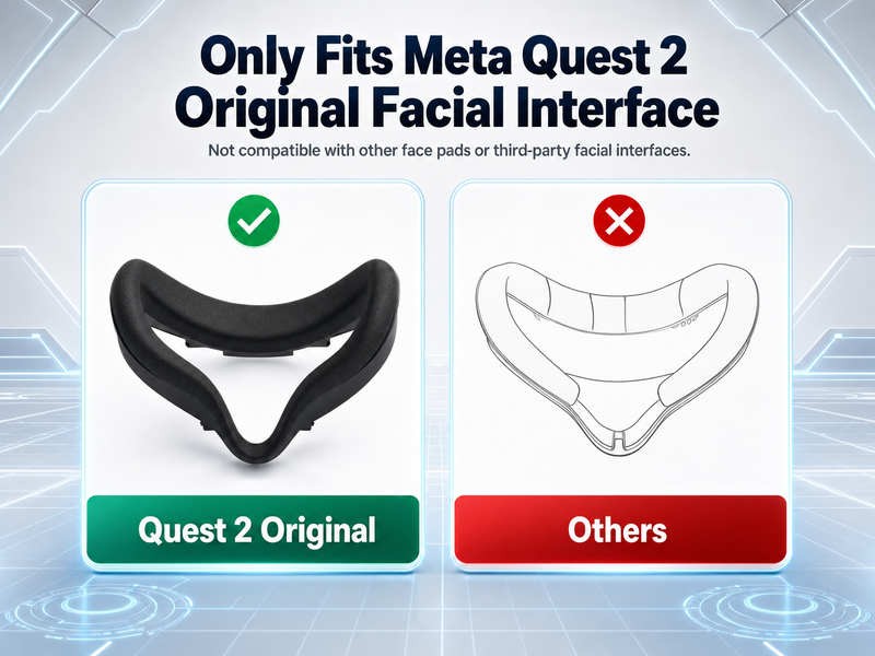 Amazon.com: Silicone Face Pad for Meta Quest 2 Standard Facial