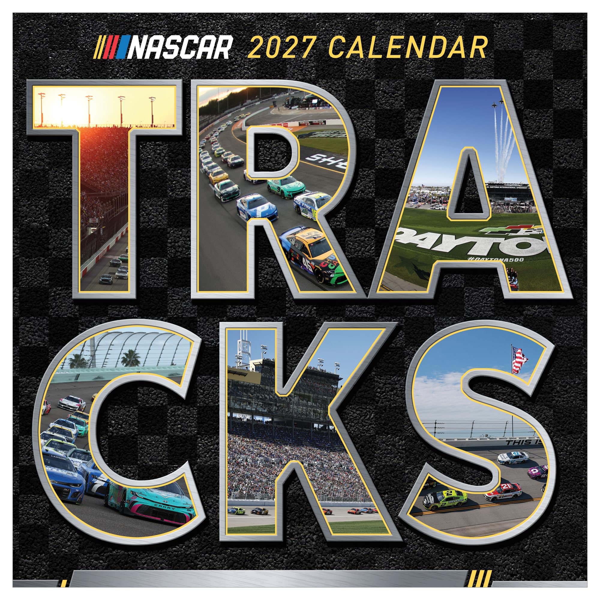 TF Publishing 2027 Nascar Tracks Wall Calendar - 12 x 12 inches