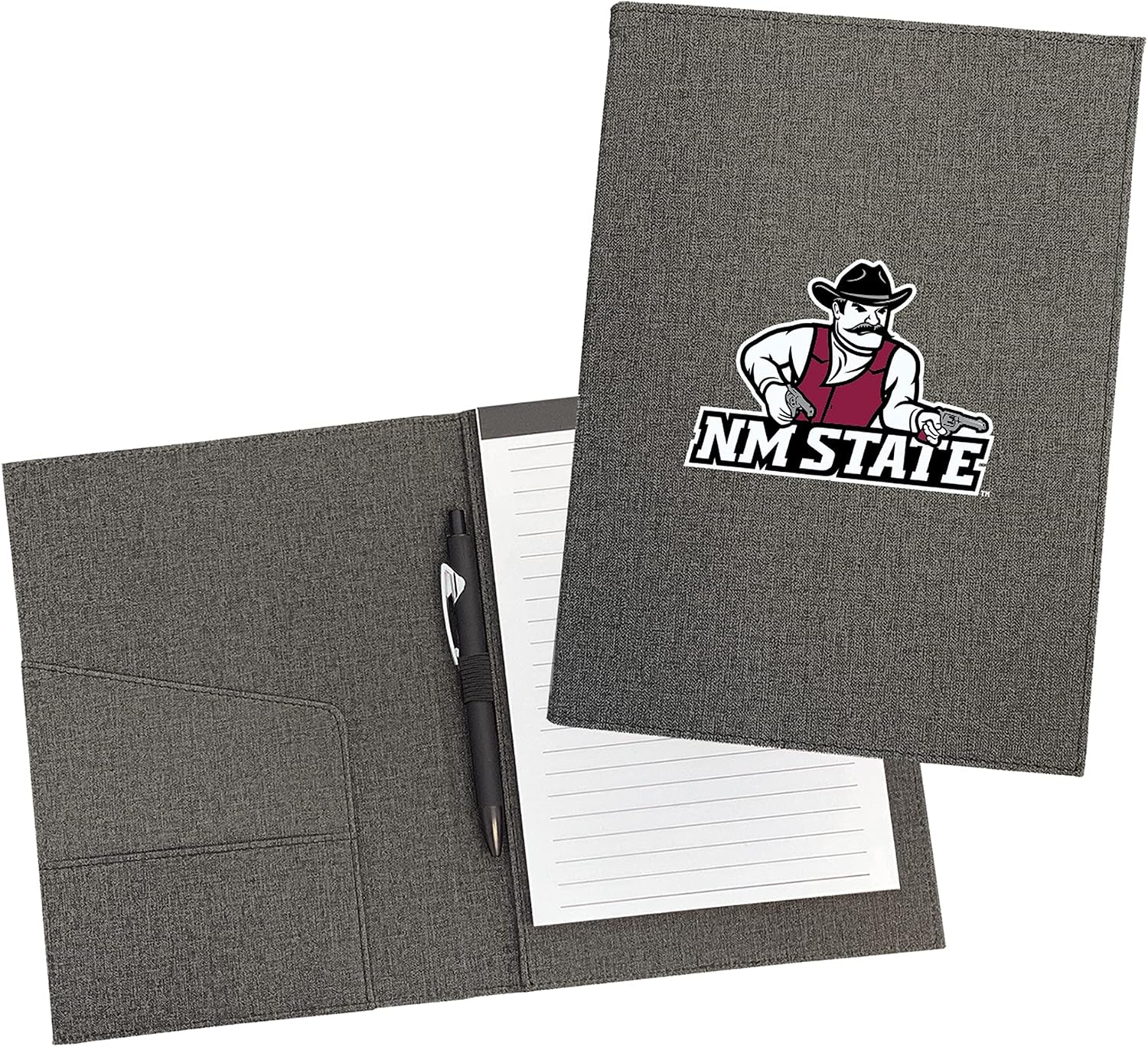 New Mexico State Aggies Padfolio, Design-1 - Gray