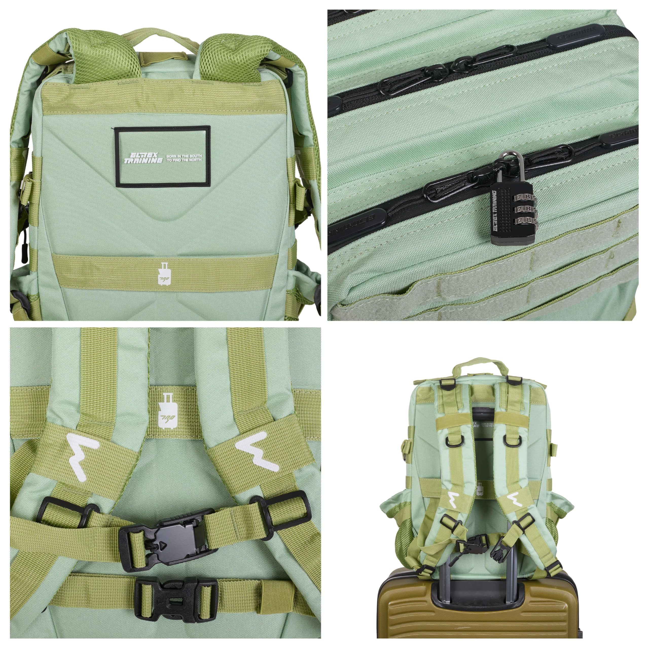 ELITRAINX Mochila 25L Táctica Repelente al Agua para Deporte, Cabina Avión, Gimnasio, Compartimento para Ordenador, Oxford 1000D by ELITEX TRAINING — view 2