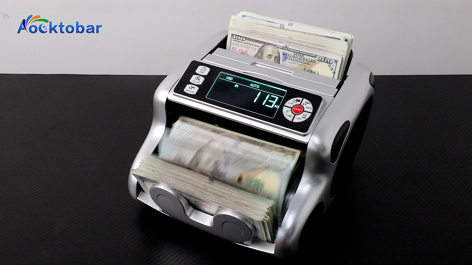 Watch Aocktobar Money Counter Machine Accurate Counting on Amazon Live