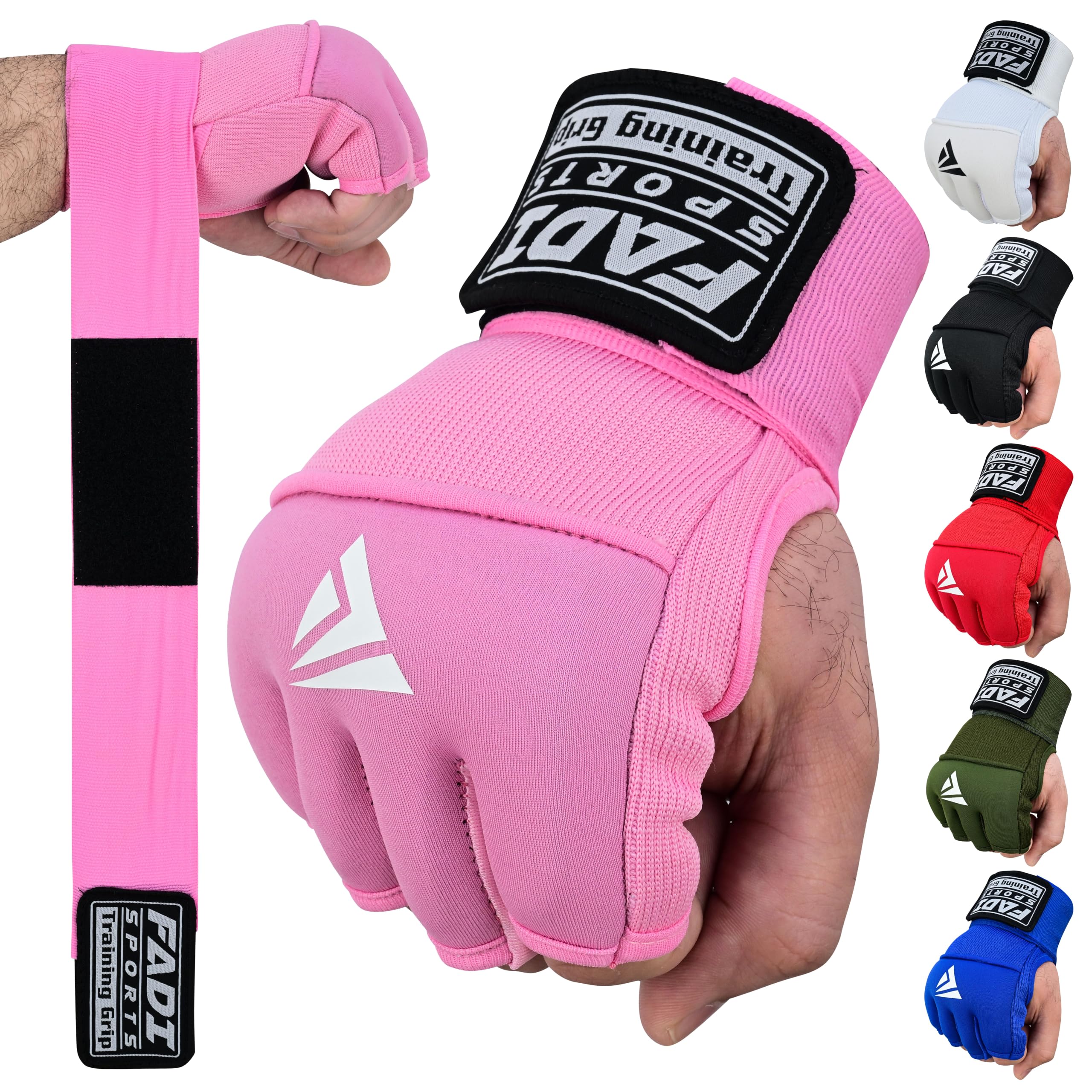 Gel Boxing Hand Wraps Inner Gloves for Men &amp; Women, Quick Slip-On Padded Knuckle Protection with Wrist Support for MMA, Muay Thai &amp; Kickboxing, Heavy Bag &amp; Martial Arts