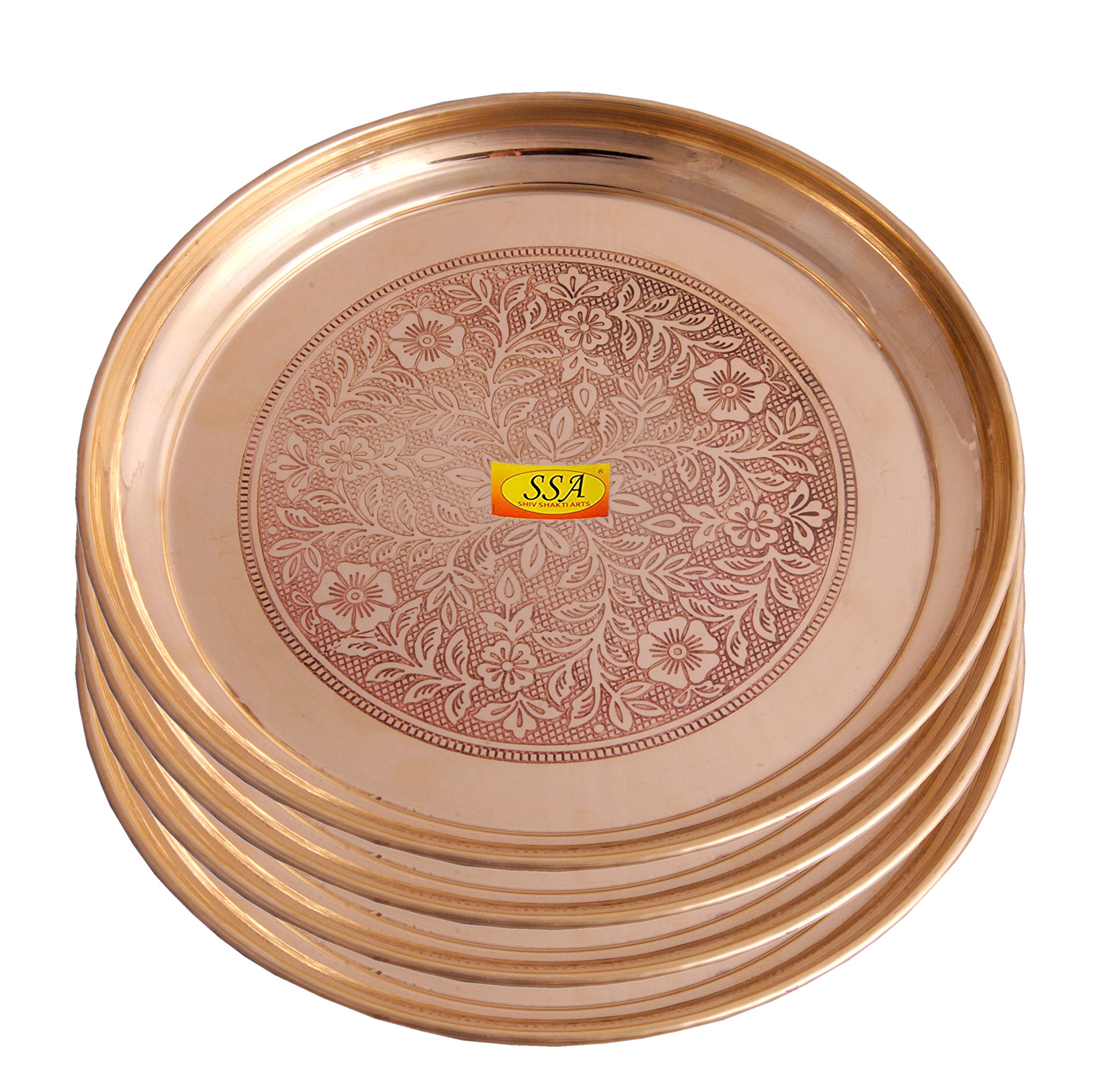 Brass Dinner Plate Set - Pooja & Serving Thali -7