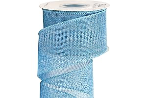 Ribbli Baby Blue Burlap Wired Ribbon | Accented Decor for Your Special Moments