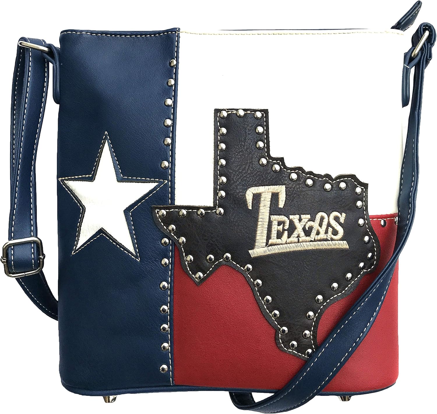 Zelris Texas Flag Long Star State Embroidery Women Conceal Carry