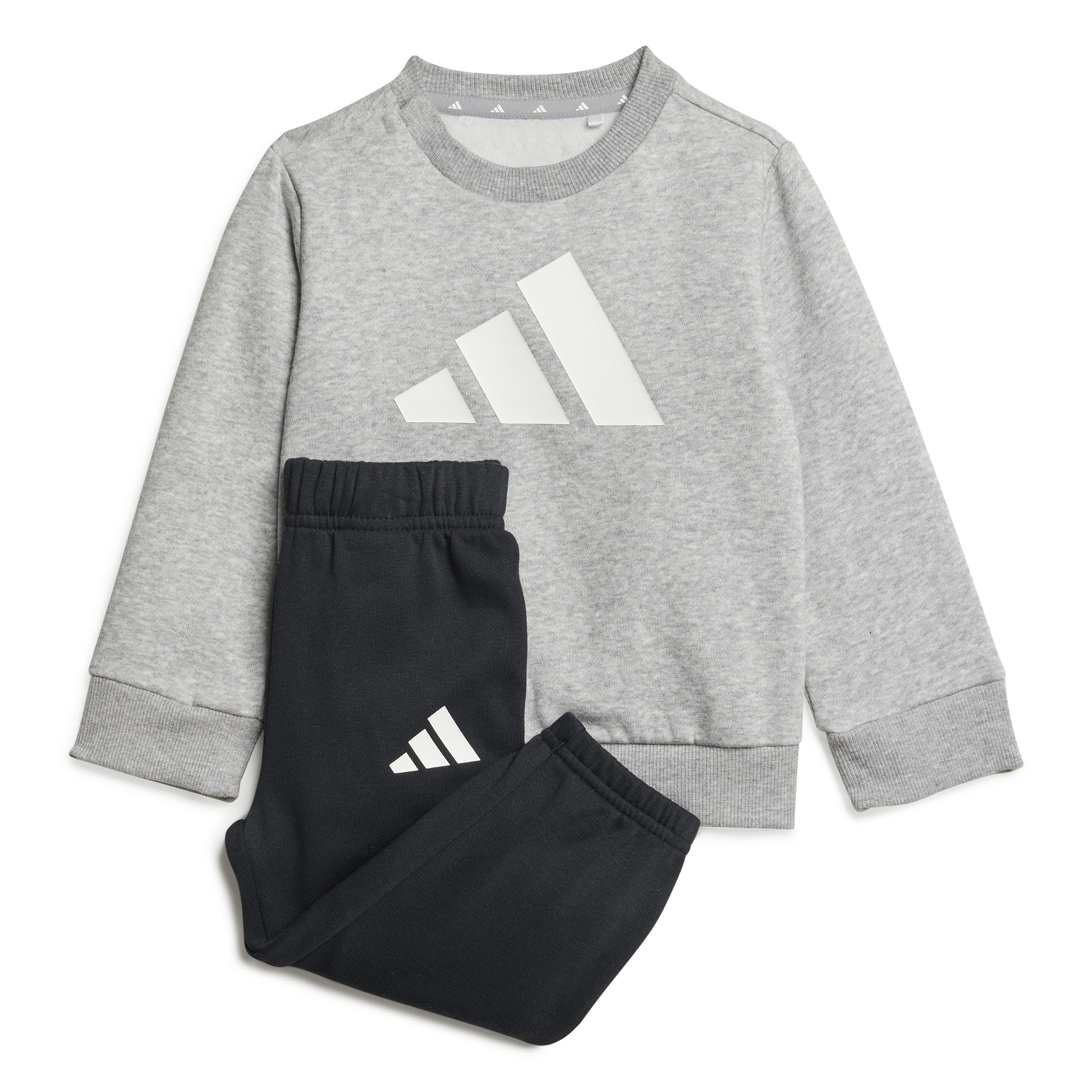 adidas Unisex Baby ESSENTIALS JOGGER, medium grey heather/white, 0-3 Months