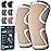 Modvel 2 Pack Knee Brace for Women & Men - Workout Knees Compression Sleeve for Knee Pain Relief Joint Support for ACL, Arthritis, Meniscus Tear Knees Brace for Sports, Rodilleras para Gym Fitness