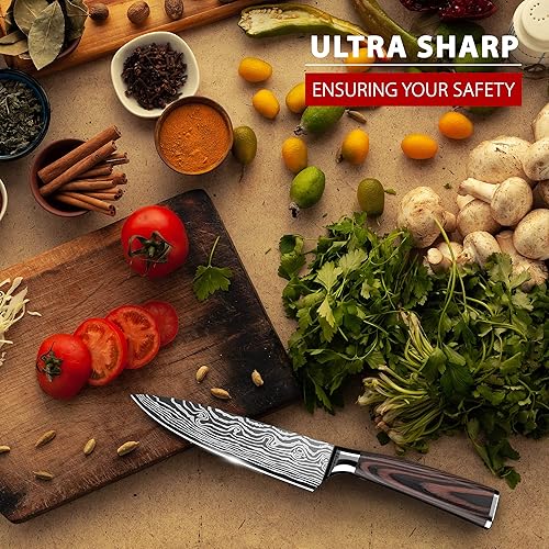 Miniatura 4 de Cuchillo de chef de 8.0in por Gourmet Tool  Cuchillos de cocina de acero inoxidable de alto carbono  Cuchillo de cocina de cocinero de 8.0in para