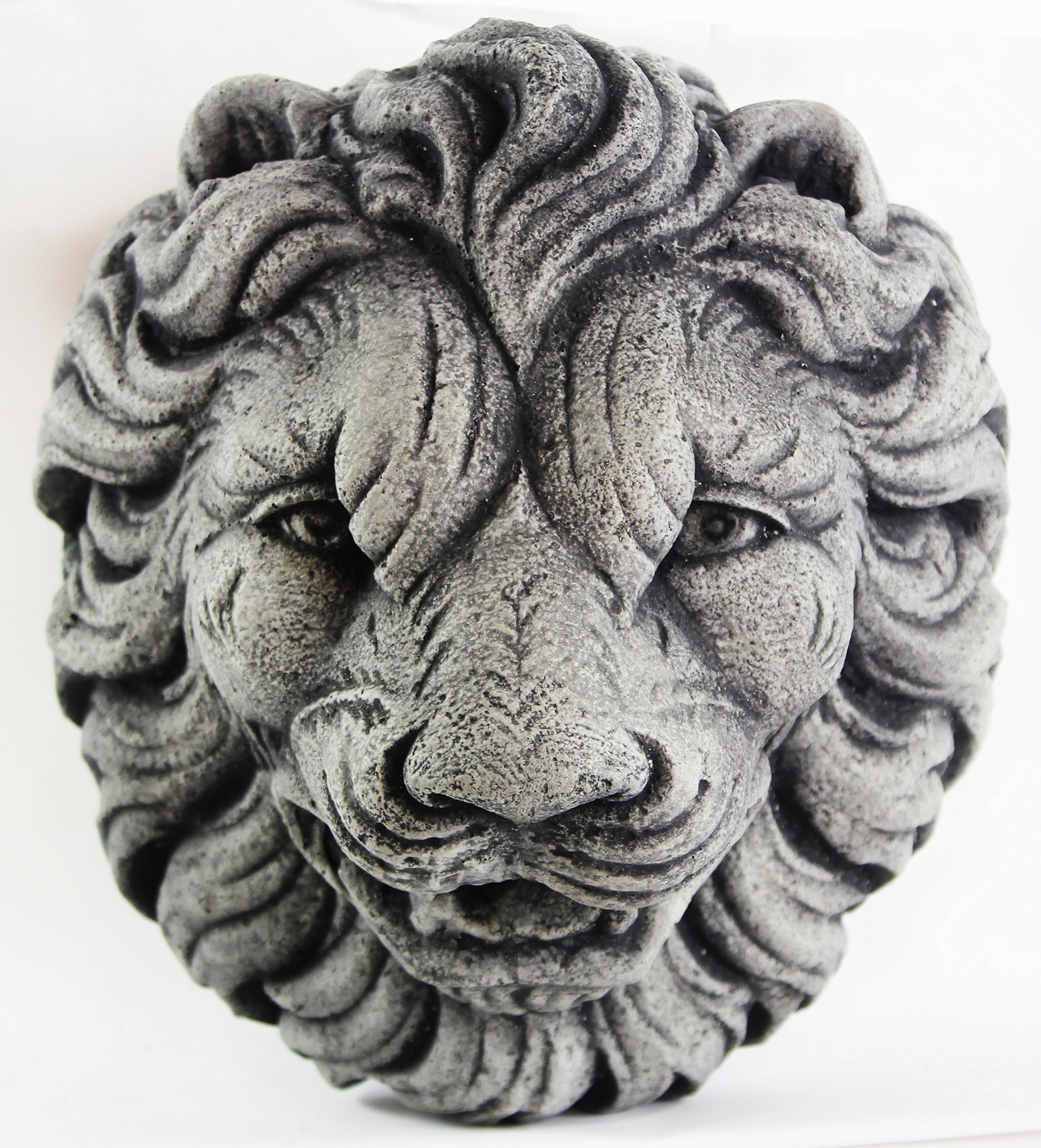 Italian Lion Head Wall Plaques Home and Garden Cement Vatican Lion European Garden Statue Cast Stone Figure Sculpture Garden Art Decor