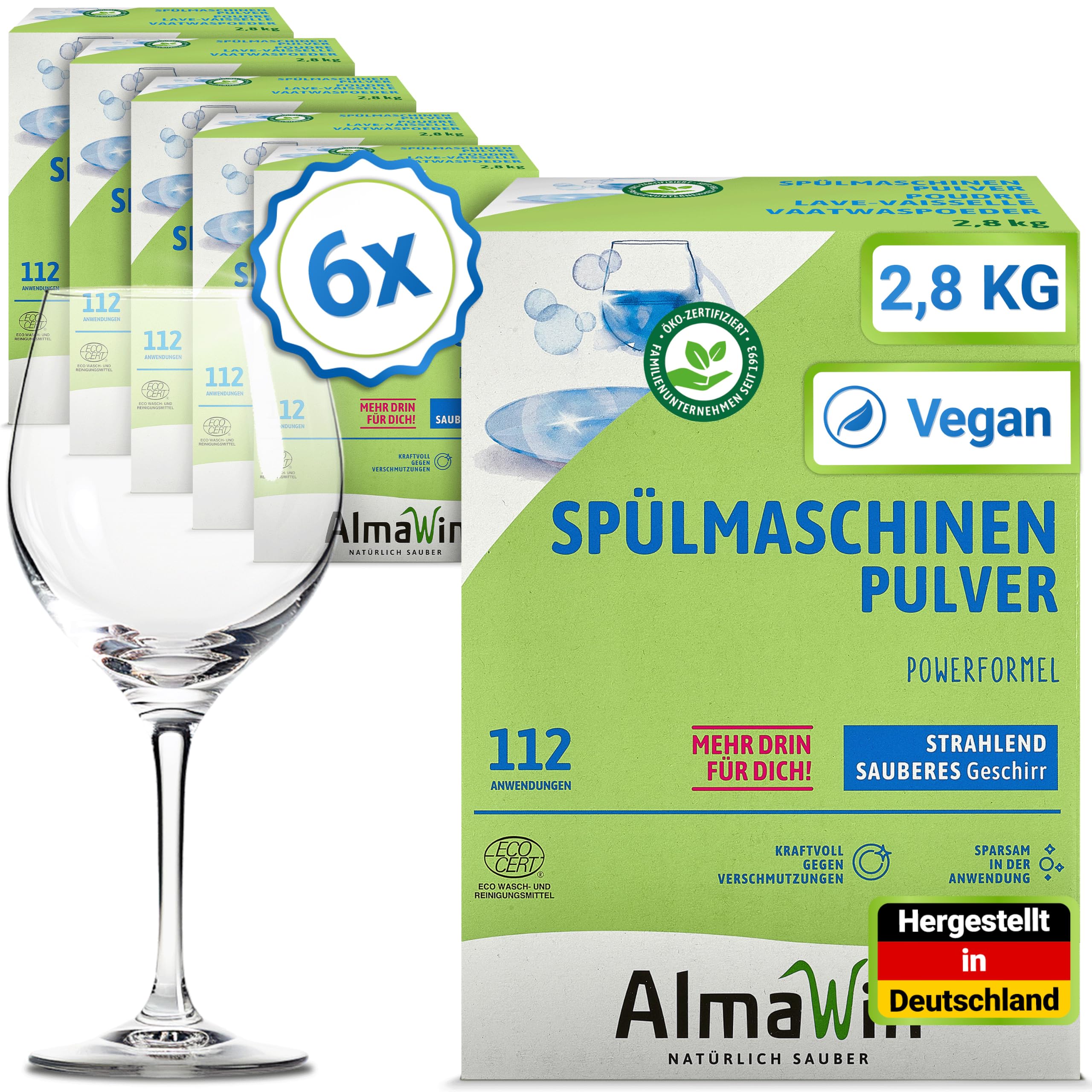 AlmaWin Liquide vaisselle (6 x 2,80 kg)