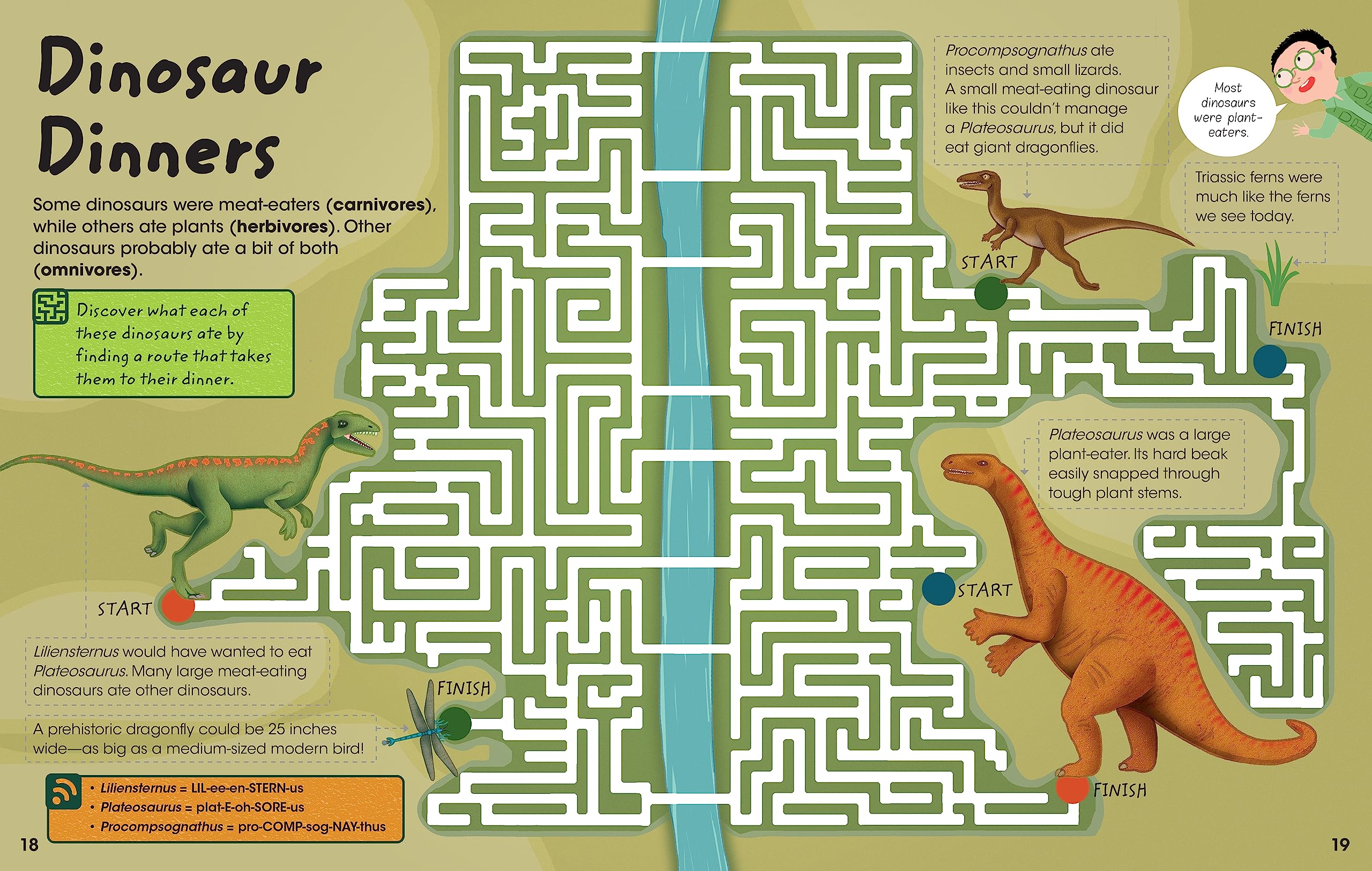 Libro de actividades y datos de dinosaurios con calcomanías para niños de 5 a 9 años, incluye diagramas, laberintos, colorear, punto a puntos, calcomanías y más