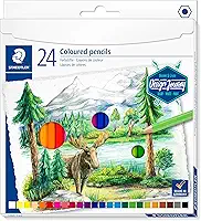 STAEDTLER Lápis de Cor Design Journey 146C C24 – Estojo com 24 Cores Intensas, Mina Macia, Fácil de Misturar, Ideal para Técnicas Secas e em Aquarela