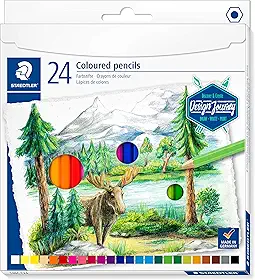 STAEDTLER Lápis de Cor Design Journey 146C C24 – Estojo com 24 Cores Intensas, Mina Macia, Fácil de Misturar, Ideal para Técnicas Secas e em Aquarela