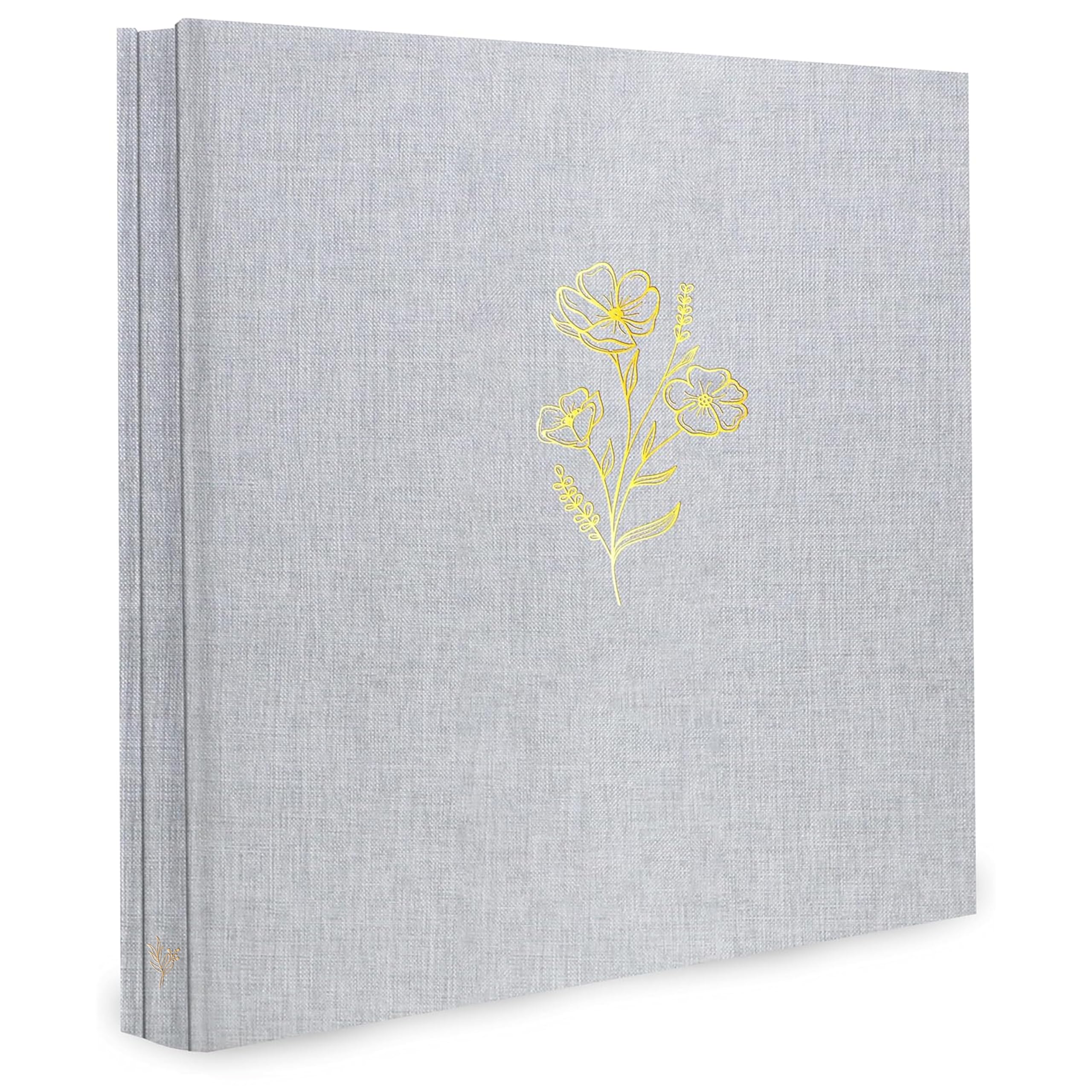 Holoary Photo Album 4x6 500 Photos 5 Pictures Per Page, 500 Pockets 4โx6โ Picture Album, Linen Fabric Cover Big Picture Book for Photos, 4x6 Photo Albums for Family Weddings Travel Memories(Grey) โ image 1