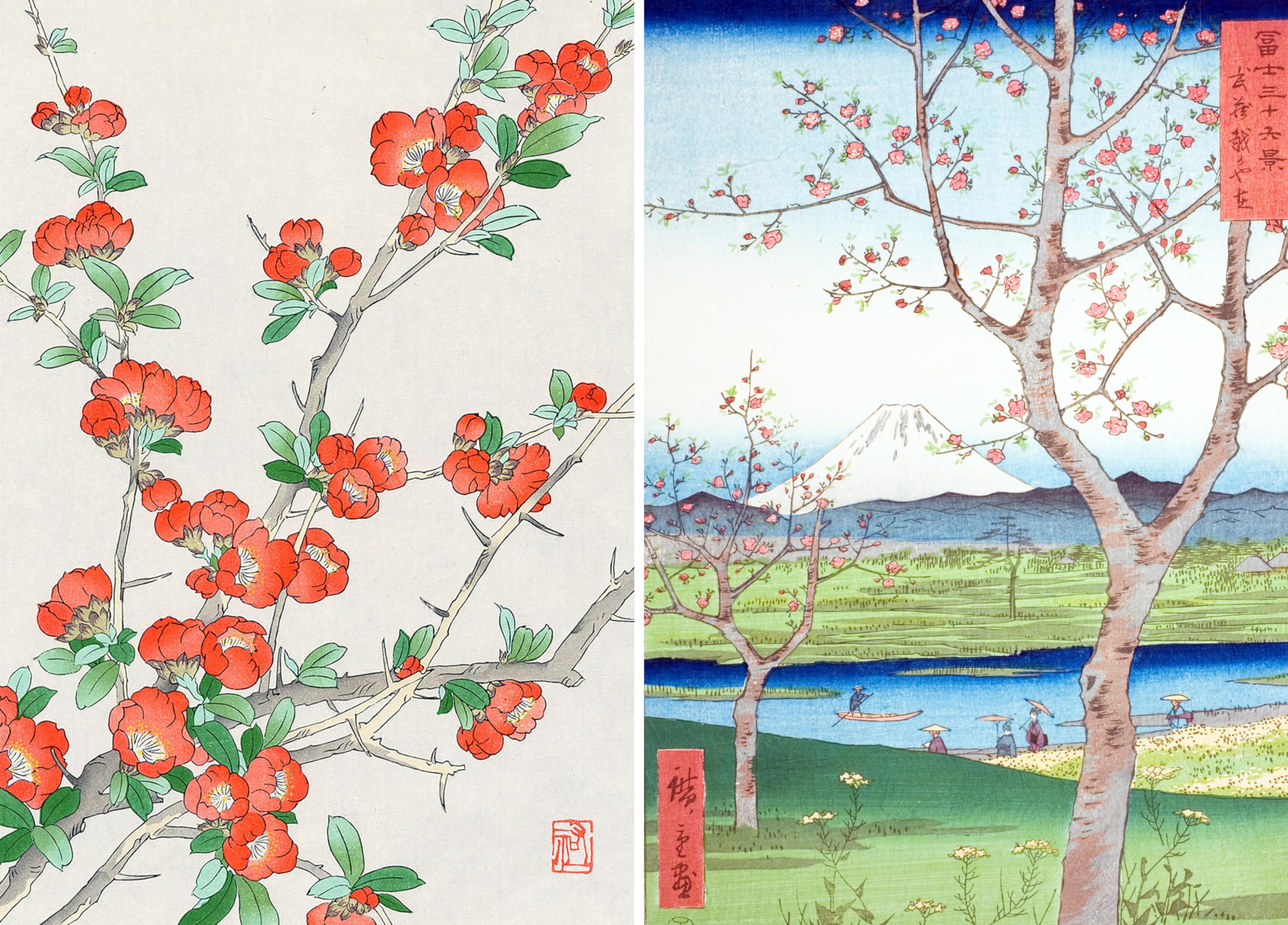 Le Printemps par les grands maîtres de l'estampe japonaise Coffret