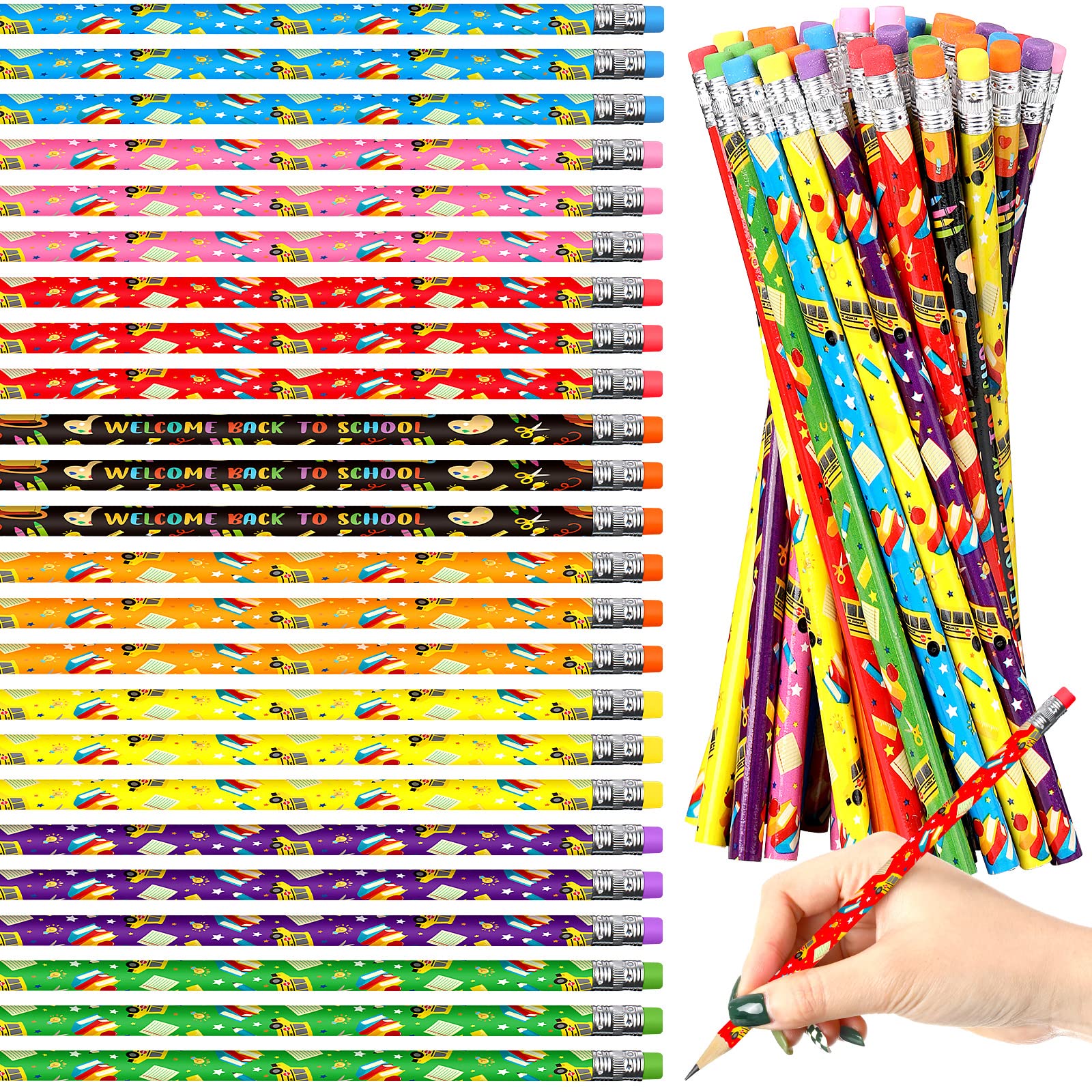 Buy Back to School Pencils Motivational School Pencils Kids Classroom Funny Pencils