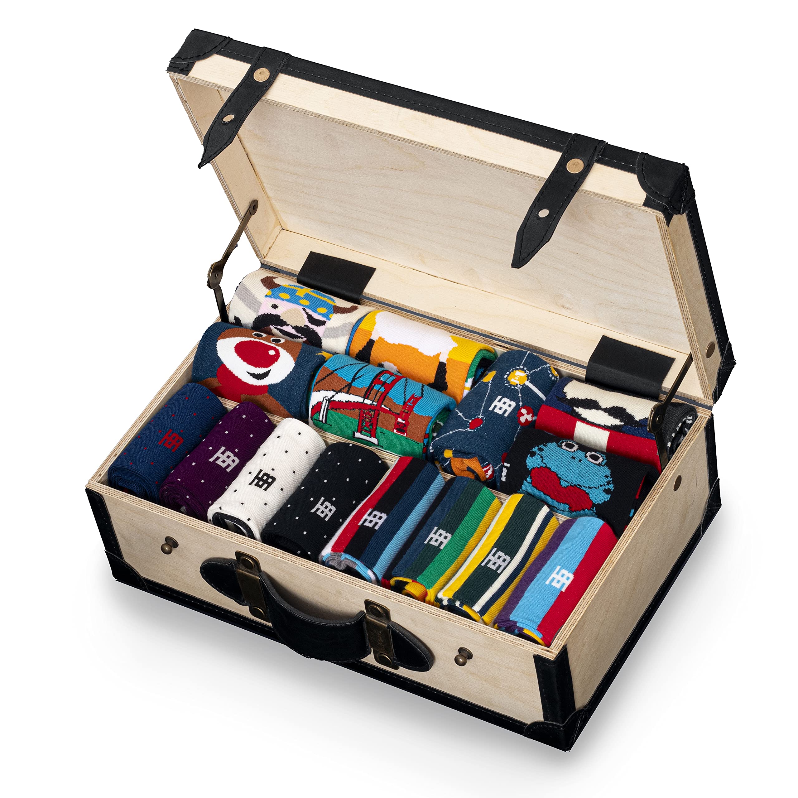 Men Cotton Socks Gift Box - The Ultimate Collection (Combo of 15 | Size: UK 7-12 | Color: Multicolor | Length: Regular) | Premium Gift for Christmas-image-39