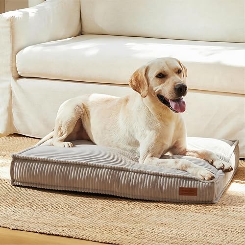 Miniatura 5 de FUKUMARU Tapete de cama para perros de 5.5 pulgadas de grosor, cama lavable para gatos con forro impermeable, camas ortopédicas para perros mayores