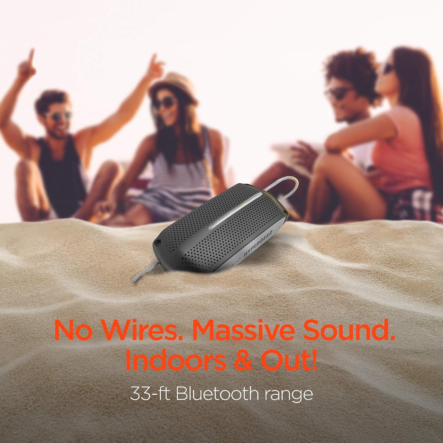 HyperGear Wave Water Resistant Wireless Speaker description image