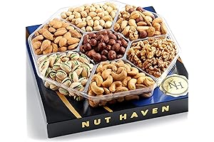 Festive Holiday Nuts Gift Basket Assortment