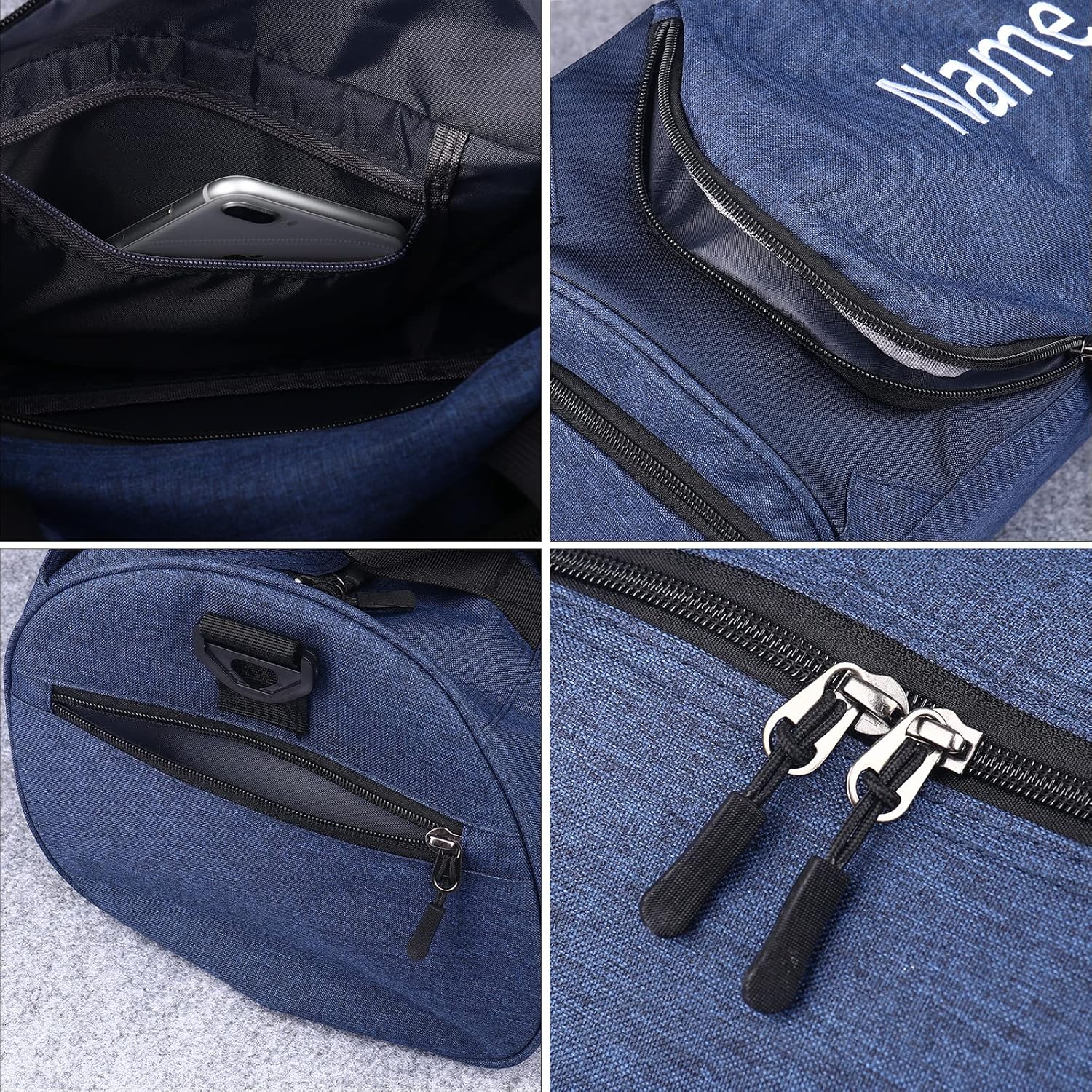 Personalized Duffel Bag, Custom Embroidered Gym Bag, Gym Bag with Shoe Compartment & Wet Dry Pockets, Sports Gym Travel Bag for Women & Men (Red, S)