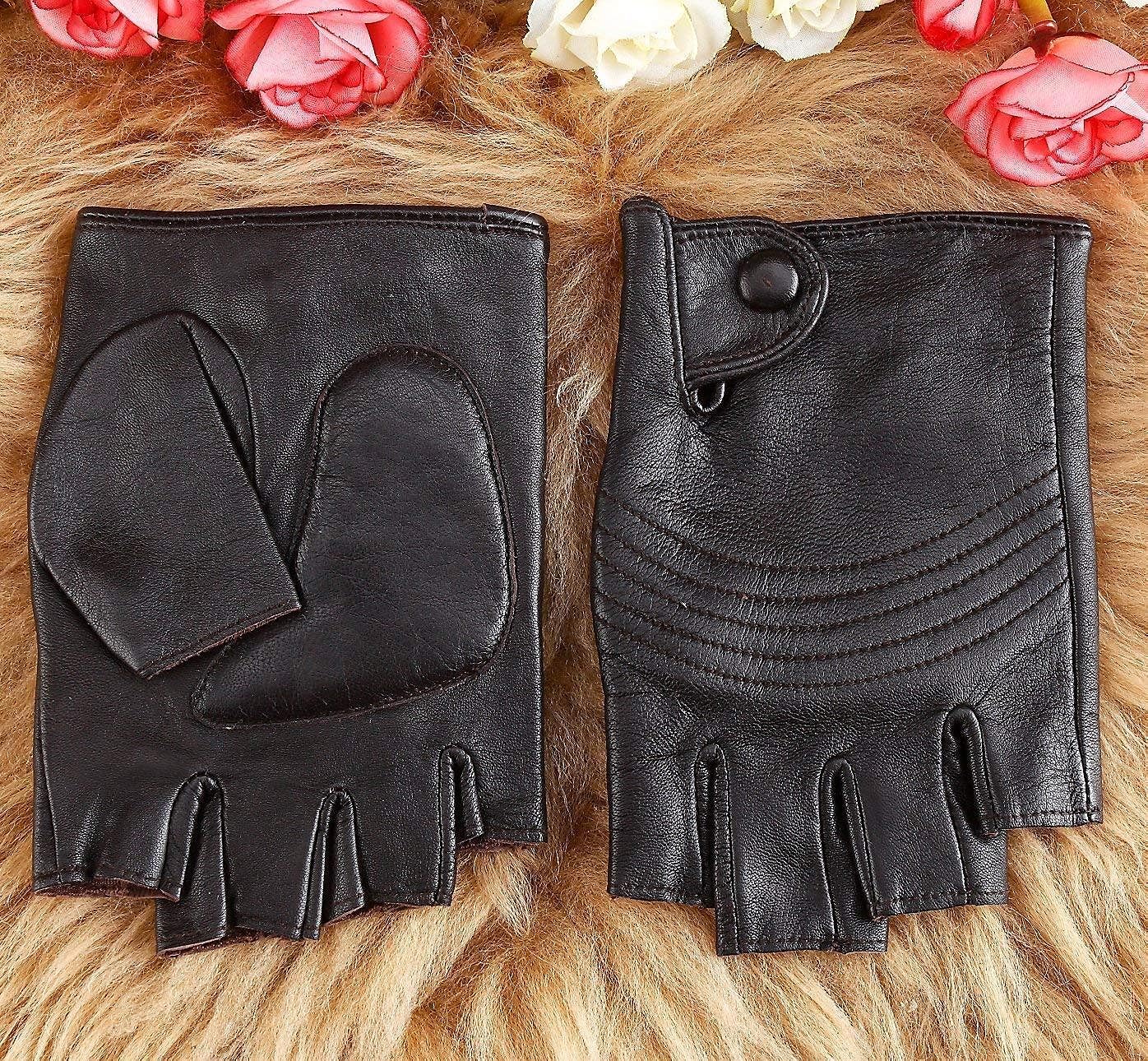 Unisex-Adult Mittens Męskie Rękawiczki Męskie Rękawiczki Zima Na Wiosnę I Nowoczesne Casual Grube Ciepłe Rękawiczki Driving Mens Fashion/Głęboki Brąz/Xl.